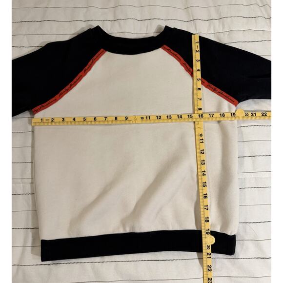 Harley Davidson | Sweatshirt White Black Orange Genuine Motorclothes Biker-small - Picture 9 of 9